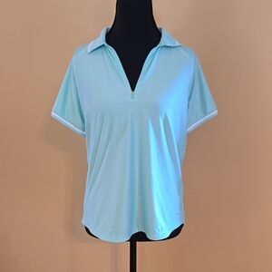 Mondetta Green Relaxed Polo Golf  Short Sleeve S